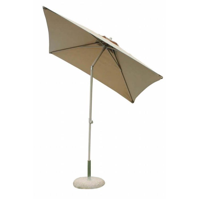 Sombrilla de jardín 2x3 de aluminio con tela de poliéster Beige agrisado poste Beige agrisado cortavientos mod. Nice main product photo
