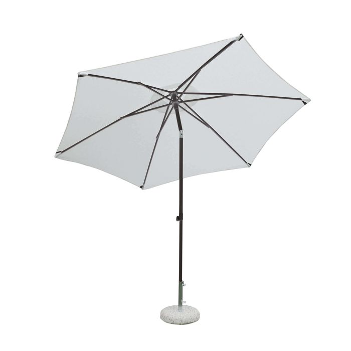 Sombrilla de jardín Ø 3 de aluminio con tela de poliéster Crudo poste Antracita cortavientos mod. Nice main product photo