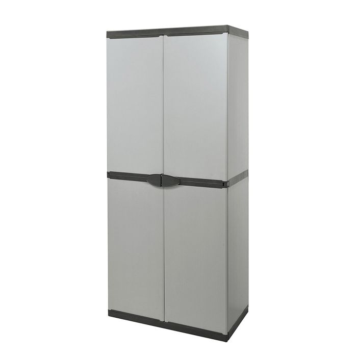 Armario escobero alto uso exterior interior 2 puertas 68x39,5x168 cm main product photo