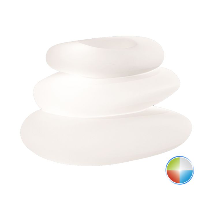 Maceta luminosa de resina 75x62 decoración feng shui en varios colores mod. Eden Pot Bright main product photo