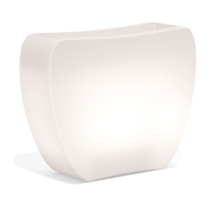 Maceta De Resina luminosa Lampara Rectangular 57X31X48X21 CM Varios colores disponibles mod. Heart Led 30 main product photo