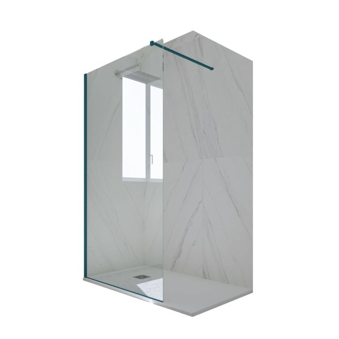 Mampara de ducha Pared Walk in de PVC Verde night watch H 200 Vidrio Transparente mod. Kolors main product photo
