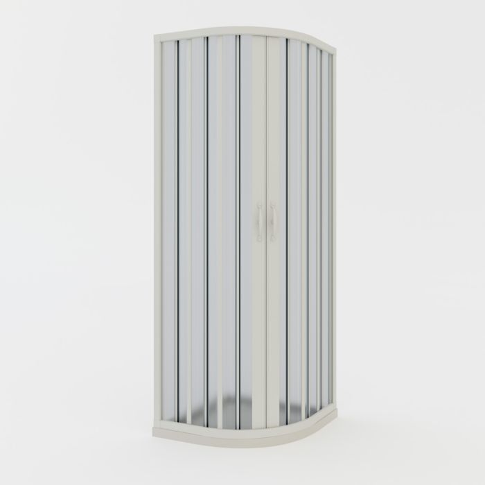 Mampara de ducha plegable semicircular 75x75 CM Semicircular de PVC mod. Loto con apertura Central main product photo