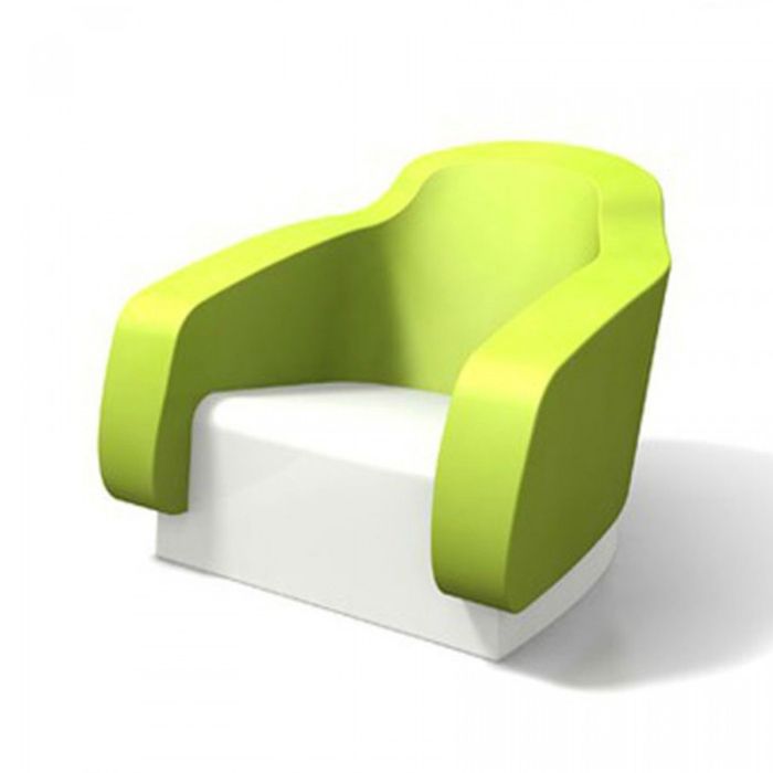 Sillón para el exterior y el interior Kiwi y Blanco mod. Klimt main product photo