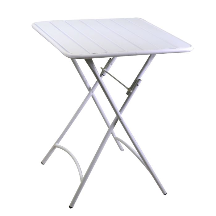 Mesa plegable Blanco 60x60 cm h 72 cm en Metal mod. Rovigo main product photo