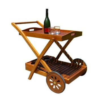 Carritos con ruedas de madera macizas mod. Trolley bar