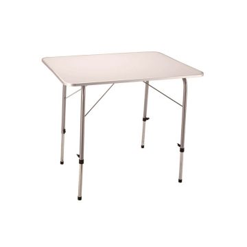 Mesa plegable de metal blanco ajustable en altura 80x60cm mod.Professional