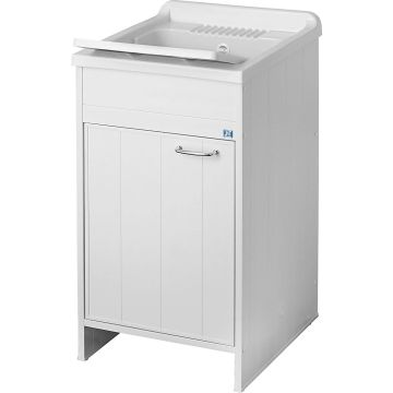 Mueble y lavadero de PVC color blanco 45x50 cm mod. Garden