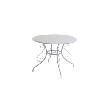 Mesa comedor Blanco ø 90 cm h 72 cm en Metal mod. New Old