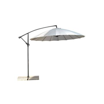 Sombrilla parasol de jardín poste lateral Crudo ø 3 m en Aluminio mod. New Jersey