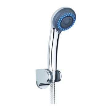 Planet - Ducha de mano con Soporte de Acero Inox y Abs