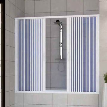Porta doccia sopravasca in PVC mod. Nina con apertura centrale
