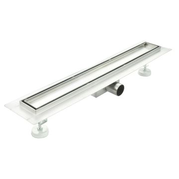 Canaleta de desagüe de Acero Inox para mampara de ducha mod. Tile