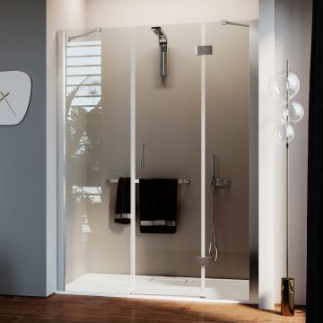 Puerta de Ducha con Easy-Clean mod. Flip Hoja + Fijo