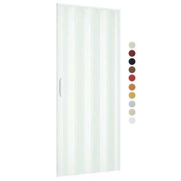 Puerta plegable de interior en kit de PVC varios colores disponibles 82x220 cm mod. Simona