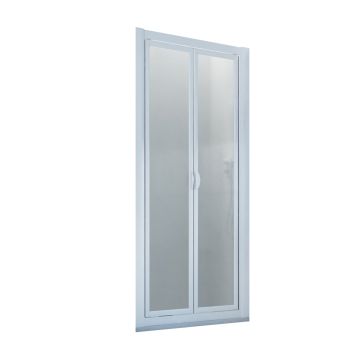 Puerta de Ducha de Acrílico color Blanco H 185 cm mod. Delta